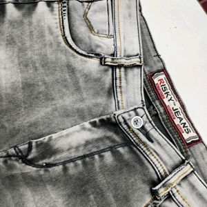 GREY SLIM FIT JEANS FOR MEN