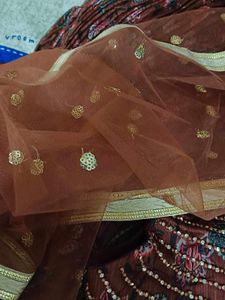 Tan Brown Aesthetic Lehenga