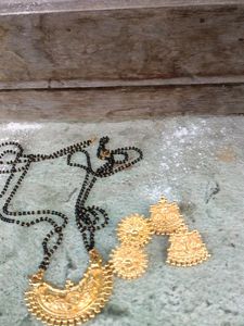 Mangalsuthra With Earrings