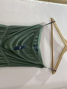 Olive Green Tube jumpsuit