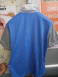 Blue &amp; Gray Polo Shirt