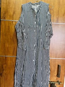 Zebra Printed Straight Kurti With Half Sleeve