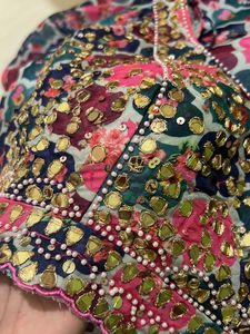 Baby Pink Multicolor Lehnga Choli
