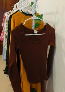 Brown Full Sleeve Top