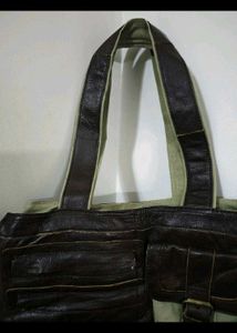Vintage Y2k Canvas Bag With Many Pockets
