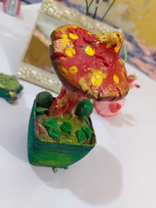 Handmade Mushroom Figurine