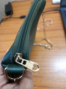 Chic Chain Sling + shoulder green bag
