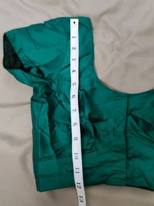 Dark Green Satin Blouse 💚