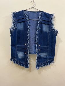 Trendy Denim Shrug