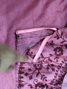 Elegant Pink Saree with Blouse
