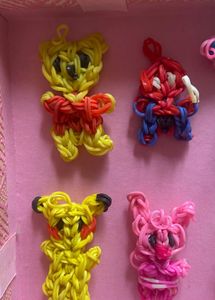 Loom band bag charms kawaii