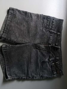 Denim High Waisted Shorts