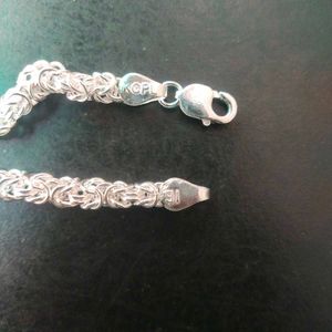 91Pure Silver Hollow Chain ⛓️ Bracelet Unisex