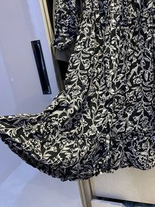 Black &amp; White Floral Dress