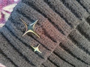 Stylish Black Beanie with Star Detail