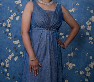 😍Sparkly Blue Maxi Dress😍 Get Freebee With it🤩
