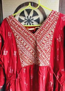 Marron Anarkali