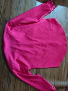 H &amp; M Hot Pink Ripped Shirt For Women