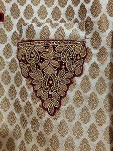 Cream Sherwani