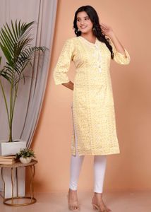 Gray Printed Kurti