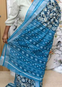Floral Print Saree with Border