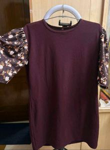 Elegant Floral Sleeve Dress