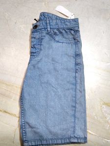 Light Wash Denim Shorts