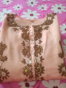 Vintage Peach Sleeveless Dress