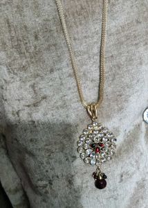 Elegant Drop Earrings with Chain