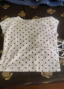 Polka Dot Print Top