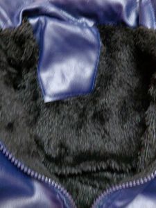 Stylish Blue Leather Jacket ,