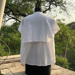 Square Cape Gold Buttoned Shirt