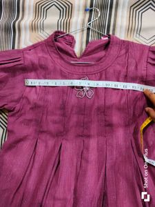 Purple Flower Girl Dress