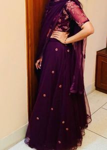 Elegant Purple Lehenga Choli Set