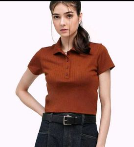 Brown Crop Top