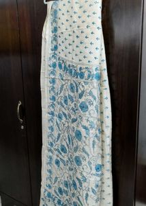Pure Tussar Silk Saree With Kantha Work