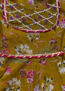 Gota Patti Girls Anarkali Set