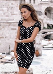 Vintage Retro Classic Polka Dot Mini Dress