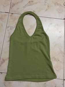 Green Halter Top