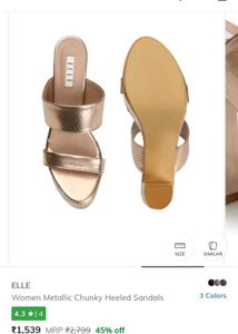 Elle Womens Rose Gold Heels