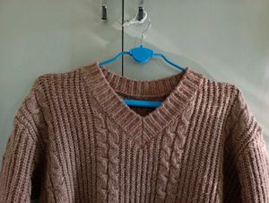 Cozy Knit V-Neck Sweater