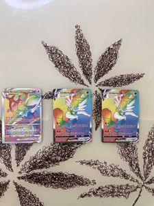 Rainbow Pokemon Cardsx3
