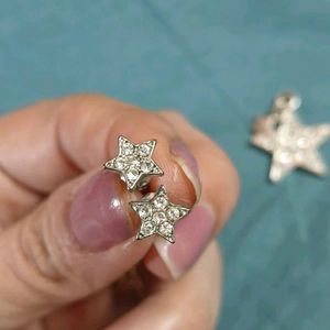 Star pendant and studs set