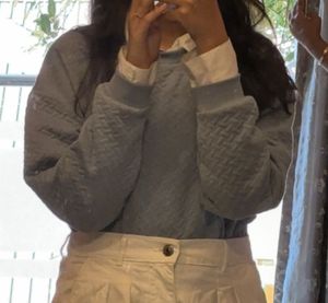 Textured Cropped Sweater