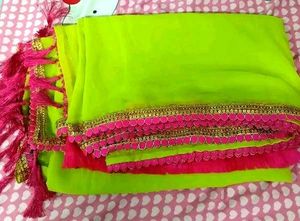 Today Offer Free Jewellery With  Georgette Saree