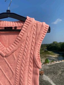 Pink half sweater