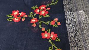Floral Embroidered Fabric