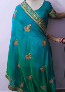 Elegant Green Saree