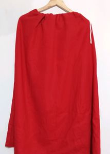 Red Color Saree Peticot/Petticoat (Women)