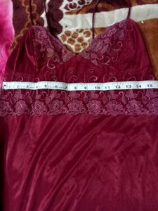 Burgundy Babydoll Lingerie